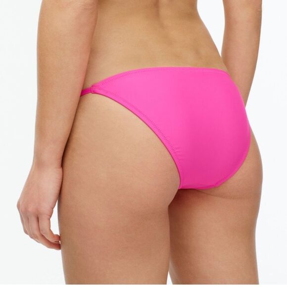 J Crew Ribbed Trim Hipster Full Coverage Bikini Bottom bh485 S - Picture 1 of 6